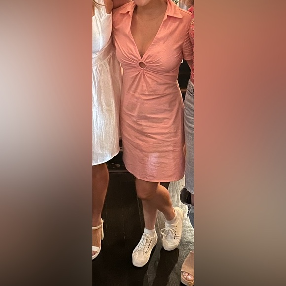 Abercrombie & Fitch Bubblegum Pink
O-Ring Shirt Dress S - Picture 3 of 3